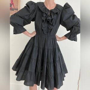 JessaKae Black Ruffle Dress Size  M